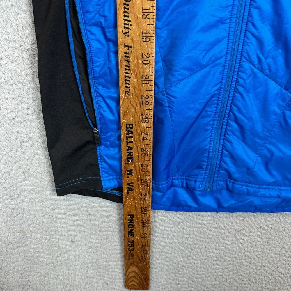 The North Face Jacket Mens Medium Flight Series Blue Black Primaloft Hybrid EUC